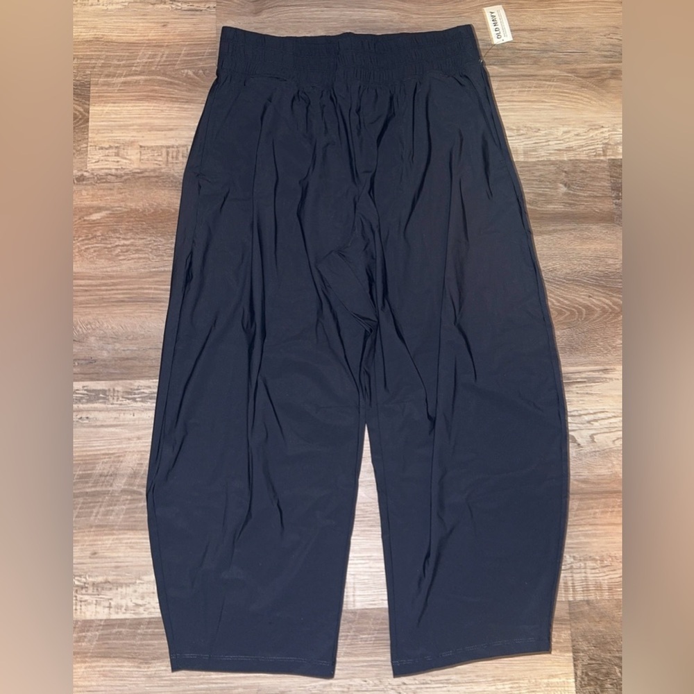 NWT! Old Navy Dusk Navy High-Waisted SleekTech Barrel Ankle Pants 662910 - Picture 6 of 8